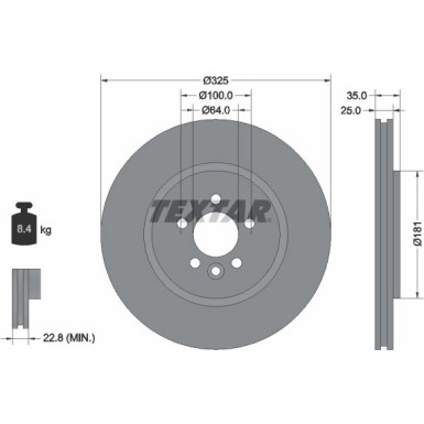 Textar | Bremsscheibe | 92170303