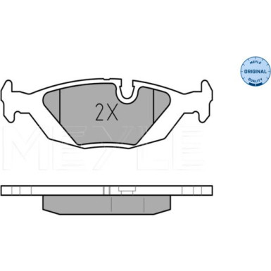 Meyle Bremsbelagsatz, Scheibenbremse MEYLE-ORIGINAL: True to OE 025 206 7516