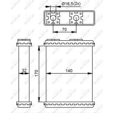 52230 Wärmetauscher, Innenraumheizung