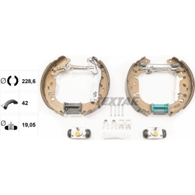 Textar Bremsbackensatz Shoe Kit Pro 84065402 Textar Bremsbackensatz Shoe Kit Pro 84065402