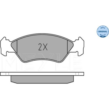 025 231 0217 Bremsbelagsatz, Scheibenbremse MEYLE-ORIGINAL: True to OE.