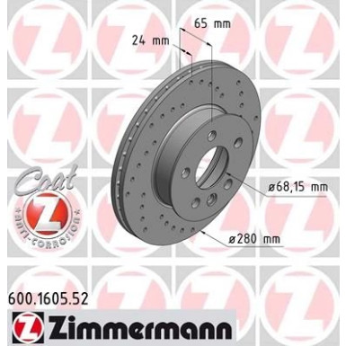 600.1605.52 Bremsscheibe SPORT Z
