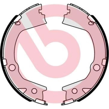 Brembo | Bremsbackensatz, Feststellbremse | S 77 001