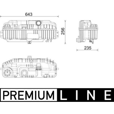 Mahle | Ausgleichsbehälter, Kühlmittel | CRT 241 000P