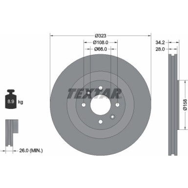92267103 Bremsscheibe PRO