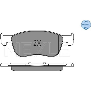 025 227 4816 Bremsbelagsatz, Scheibenbremse MEYLE-ORIGINAL: True to OE.