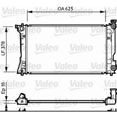 Valeo | Kühler, Motorkühlung | 734712
