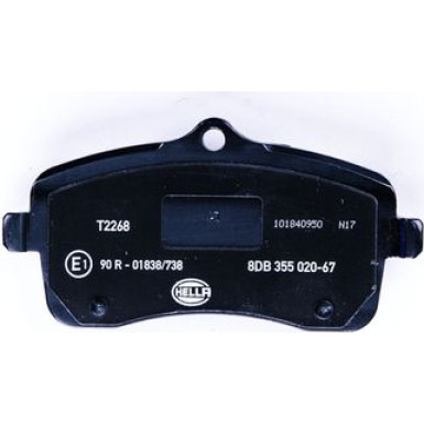 Hella | Bremsbelagsatz, Scheibenbremse | 8DB 355 020-671