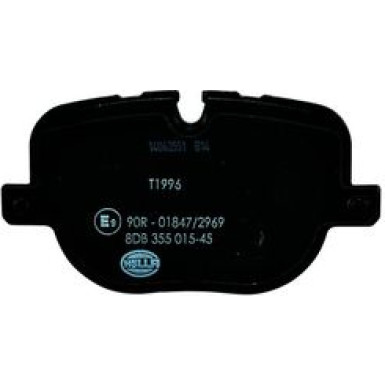 Hella | Bremsbelagsatz, Scheibenbremse | 8DB 355 015-451
