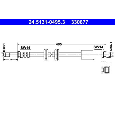 24.5131-0495.3 Bremsschlauch