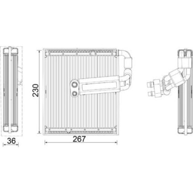 Mahle | Verdampfer, Klimaanlage | AE 26 000P