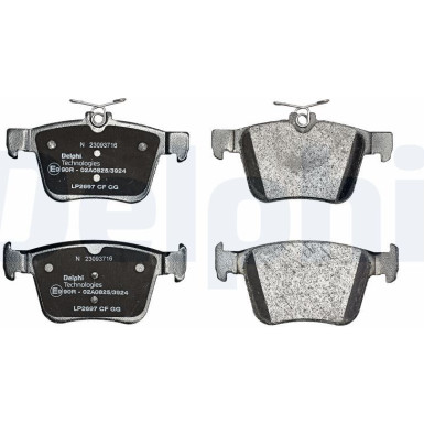 LP2697 Bremsbelagsatz, Scheibenbremse