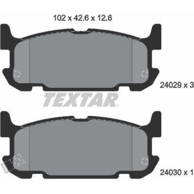 2402901 Bremsbelagsatz, Scheibenbremse
