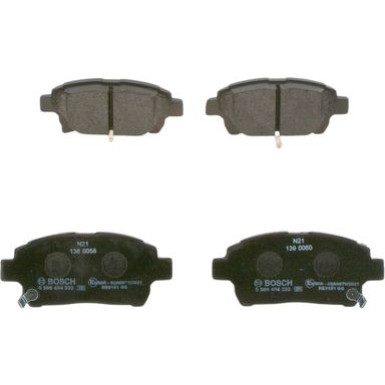 BOSCH | Bremsbelagsatz, Scheibenbremse | 0 986 494 333