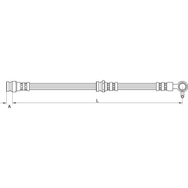 Metzger | Bremsschlauch | 4111631