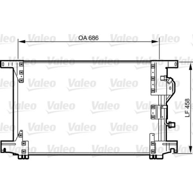 Valeo | Kondensator, Klimaanlage | 818034