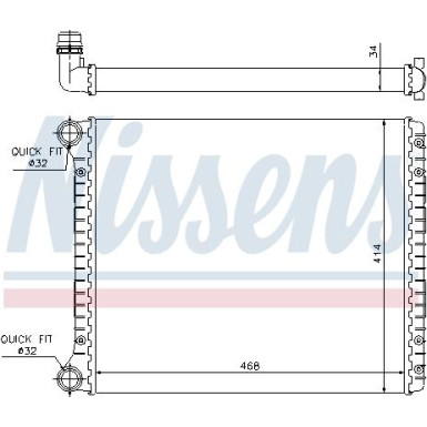 Nissens | Kühler, Motorkühlung | 60426