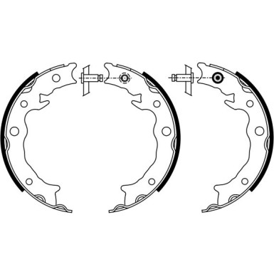 0 986 487 933 Bremsbackensatz, Feststellbremse