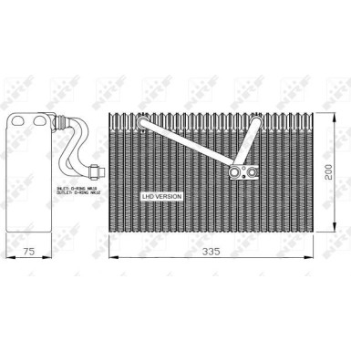 NRF | Verdampfer, Klimaanlage | 36058