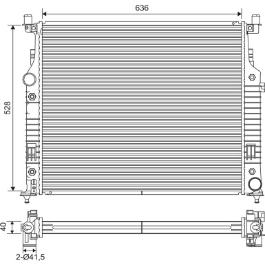 Valeo | Kühler, Motorkühlung | 701569