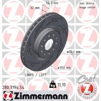 Zimmermann | Bremsscheibe | 280.3194.54