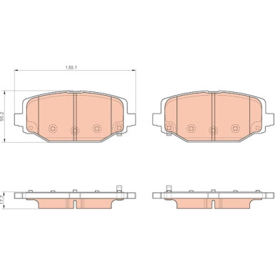 GDB1936 Bremsbelagsatz, Scheibenbremse