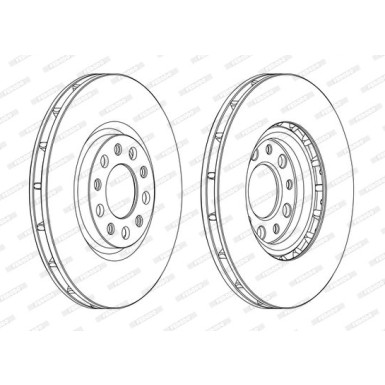 Ferodo | Bremsscheibe | DDF1451C
