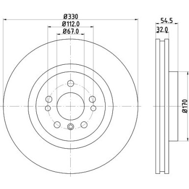 Hella | Bremsscheibe | 8DD 355 126-301