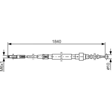 1 987 477 166 Seilzug, Feststellbremse