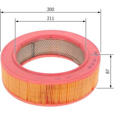 BOSCH 1 457 429 080 Luftfilter
