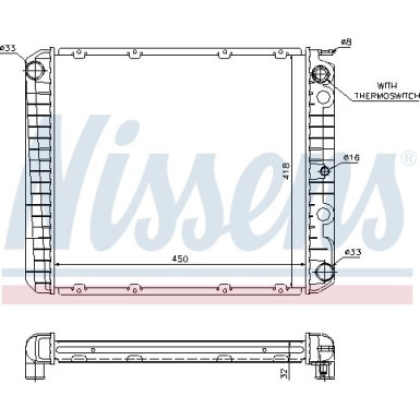 65525A Kühler, Motorkühlung