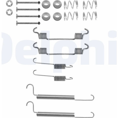 Delphi | Zubehörsatz, Bremsbacken | LY1241