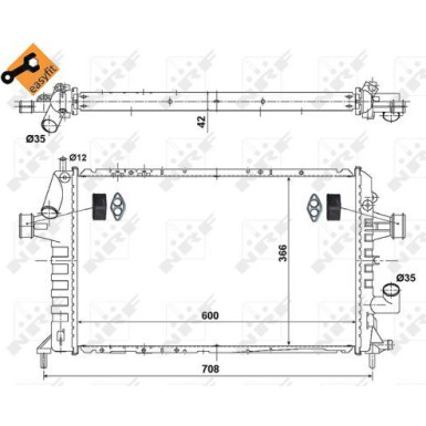 506616 Kühler, Motorkühlung EASY FIT 506616 Kühler, Motorkühlung EASY FIT