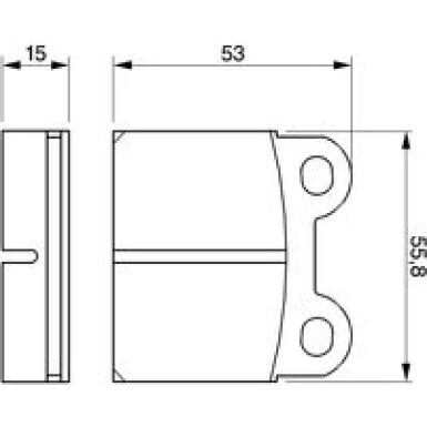 0 986 460 101 Bremsbelagsatz, Scheibenbremse