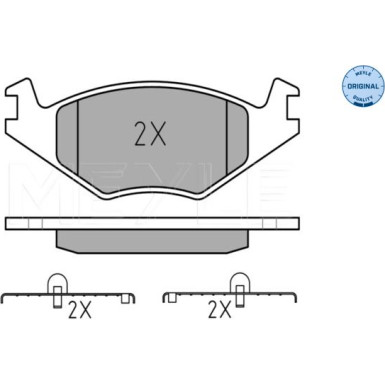 Meyle Bremsbelagsatz, Scheibenbremse MEYLE-ORIGINAL: True to OE 025 208 8715 Meyle Bremsbelagsatz, Scheibenbremse MEYLE-ORIGINAL: True to OE 025 208 8715