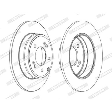 Ferodo | Bremsscheibe | DDF1787C