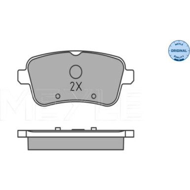 025 252 1618 Bremsbelagsatz, Scheibenbremse MEYLE-ORIGINAL: True to OE.