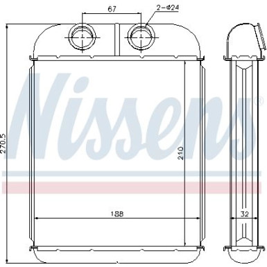 73467 Wärmetauscher, Innenraumheizung