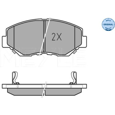 Meyle Bremsbelagsatz, Scheibenbremse MEYLE-ORIGINAL: True to OE 025 238 6817