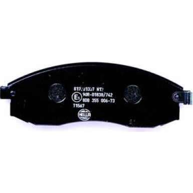 Hella | Bremsbelagsatz, Scheibenbremse | 8DB 355 006-731
