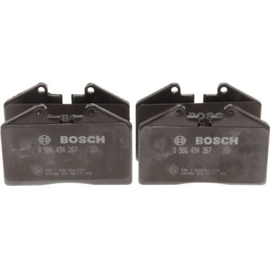 BOSCH | Bremsbelagsatz, Scheibenbremse | 0 986 494 267