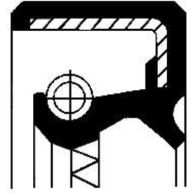 Corteco | Wellendichtring, Differential | 01033808B