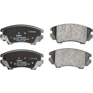 Delphi Bremsbelagsatz, Scheibenbremse LP2081