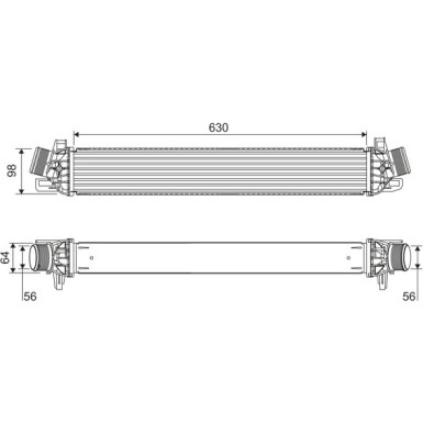 Valeo | Ladeluftkühler | 822914