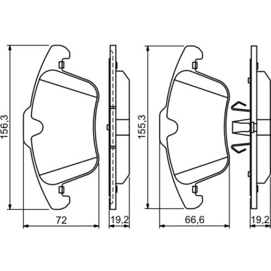 0 986 494 209 Bremsbelagsatz, Scheibenbremse
