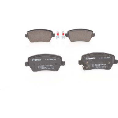 BOSCH | Bremsbelagsatz, Scheibenbremse | 0 986 494 160