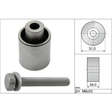 532 0833 10 Umlenk-/Führungsrolle, Zahnriemen