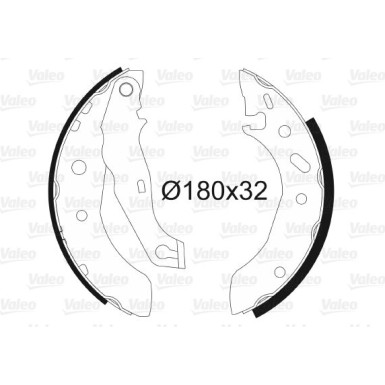 Valeo | Bremsbackensatz | 562635 Valeo | Bremsbackensatz | 562635