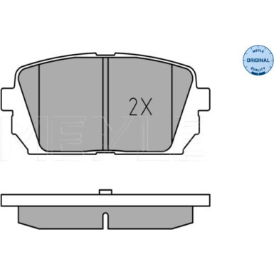 025 244 9116/W Bremsbelagsatz, Scheibenbremse MEYLE-ORIGINAL: True to OE.