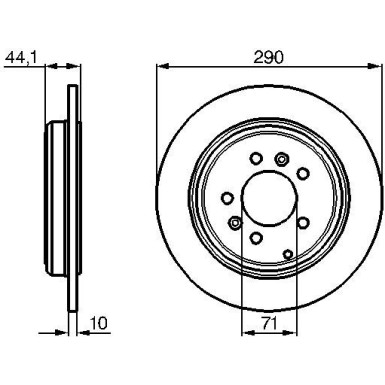 0 986 478 556 Bremsscheibe